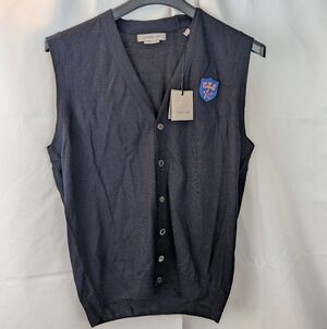 Corneliani navy blue vest size L (52) BNWT